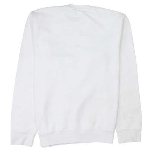 Russell Women White Christmas Graphic Pullover Sweatshirt Size M