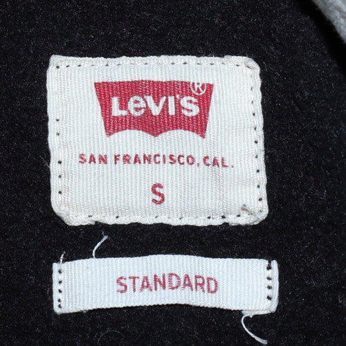 Levi's Women Black S Pullover Hoodie with Logo Print