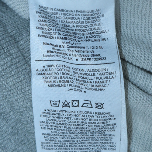 Nike Men's Grey Cotton Sweatpants Tapered L Sportswear