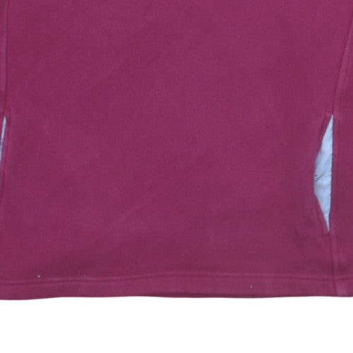 Lighthouse Women’s Burgundy 1/4 Zip Pullover Sweatshirt Size 10 Cotton Blend