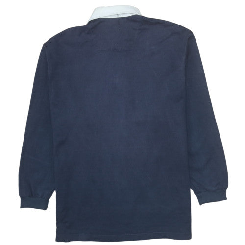 Marks and Spencer Blue Harbour Men's Blue Long Sleeve Polo M