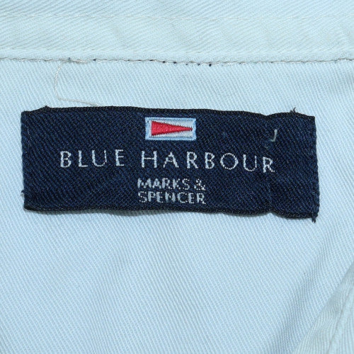 Marks and Spencer Blue Harbour Men's Blue Long Sleeve Polo M