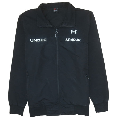 Under Armour Men’s Black L Track Jacket Full Zip Sportswear