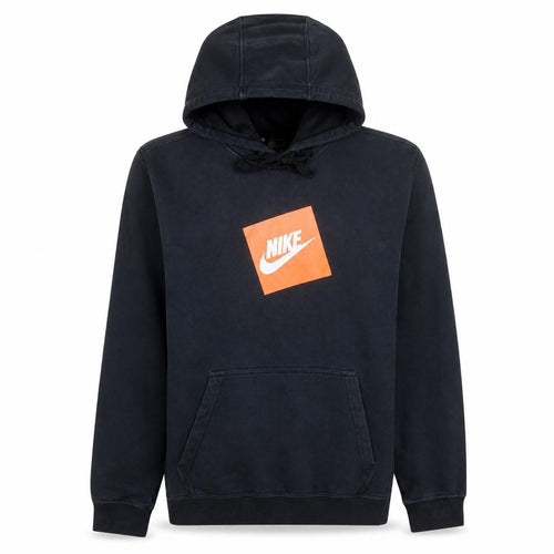 Nike Men's Black Pullover Hoodie M Fleece Logo Sportswear