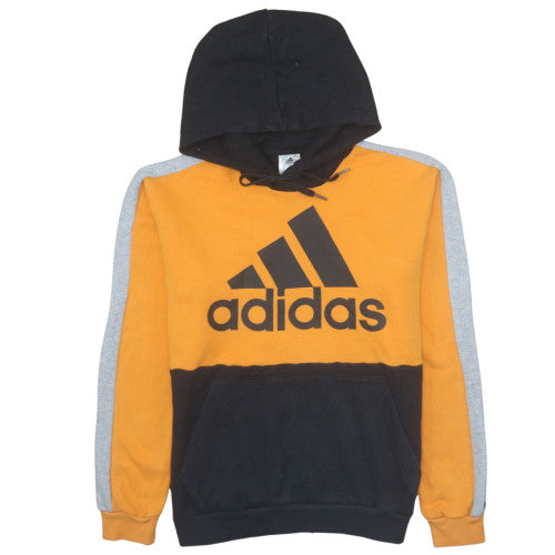 Adidas Mens Multicoloured Pullover Hoodie Size S Fleece Logo