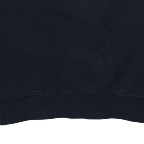 Nike Men's Black Medium Pullover Sweatshirt Crew Neck Embroidered Logo