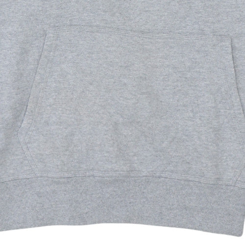 Champion Men's Grey 1/4 Zip Fleece Sweatshirt Size L