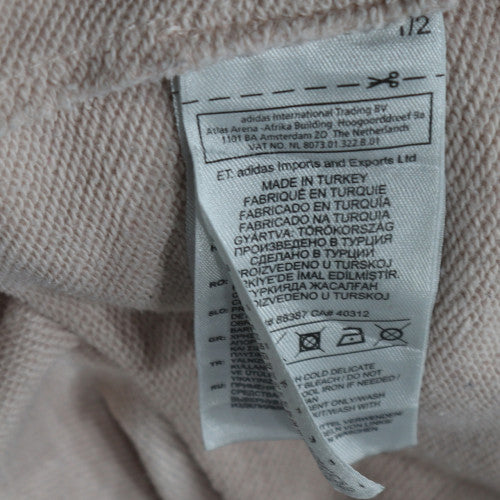 Adidas Women Beige Crew Neck Long Sleeve Sweatshirt Size 10