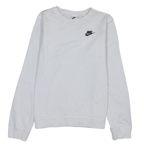 Nike Boys White XL Pullover Crew Neck Fleece Sweatshirt