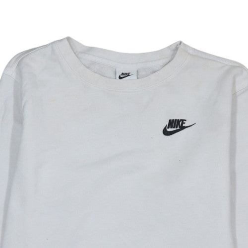 Nike Boys White XL Pullover Crew Neck Fleece Sweatshirt