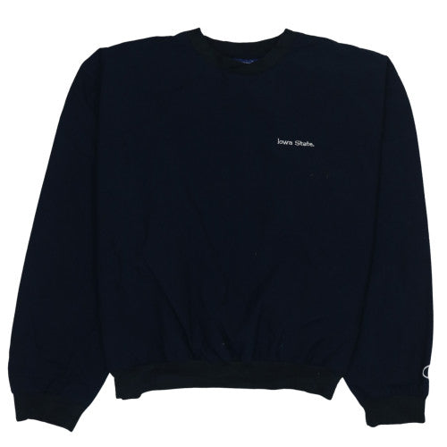 Champion Men's Blue XL Pullover Crew Neck Embroidered Sweatshirt