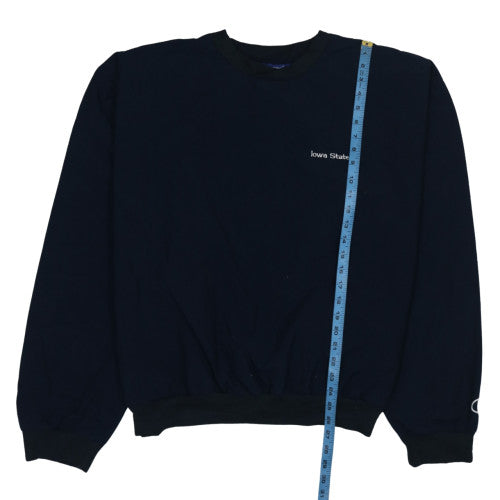 Champion Men's Blue XL Pullover Crew Neck Embroidered Sweatshirt
