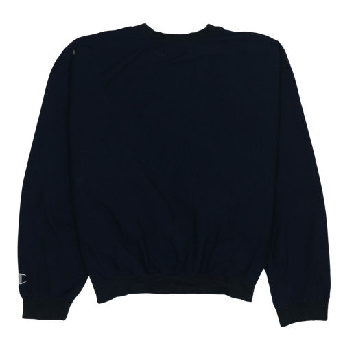 Champion Men's Blue XL Pullover Crew Neck Embroidered Sweatshirt