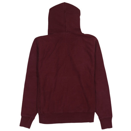 Champion Men's Red Pullover Hoodie Medium Fleece Reverse Weave