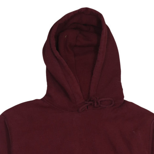 Champion Men's Red Pullover Hoodie Medium Fleece Reverse Weave