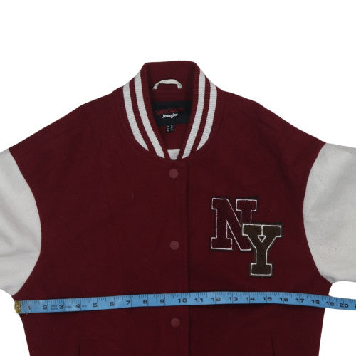Jennyfer Women's Red Varsity Jacket XS College Style