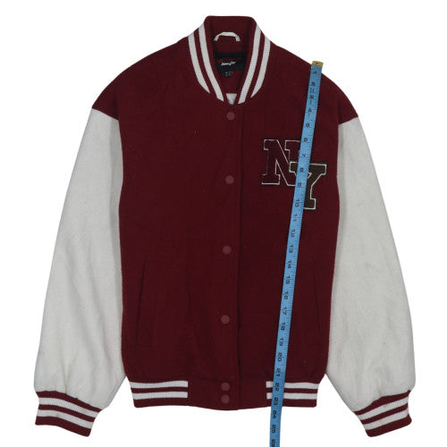 Jennyfer Women's Red Varsity Jacket XS College Style