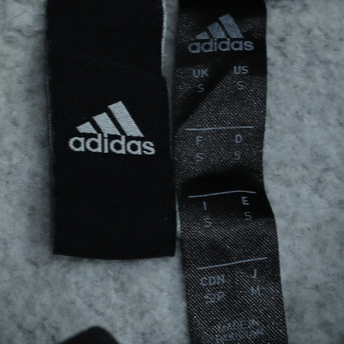 Adidas Mens Black Small Crew Neck Sweatshirt Classic Pullover