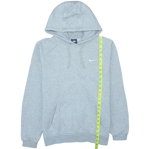 Nike Men's Grey Pullover Hoodie Medium Regular Fit Sports Fleece