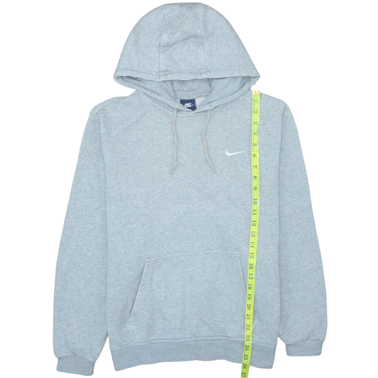 Nike Men's Grey Pullover Hoodie Medium Regular Fit Sports Fleece