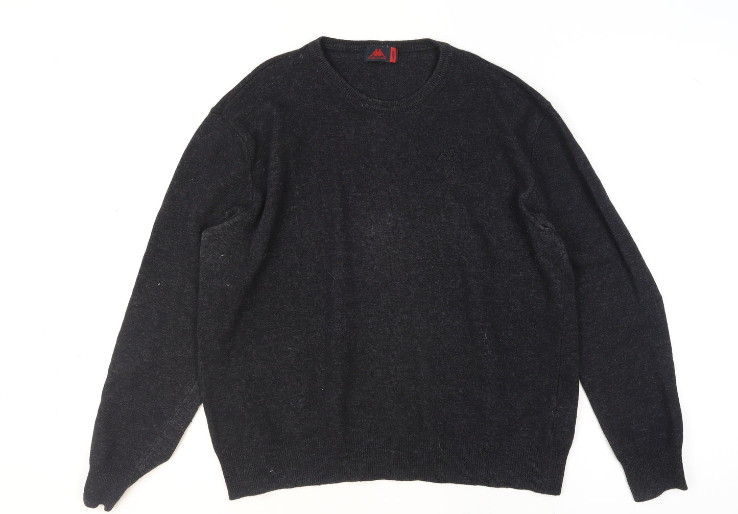 Robe Di Kappa Men's Black Wool Crew Neck Pullover Jumper L