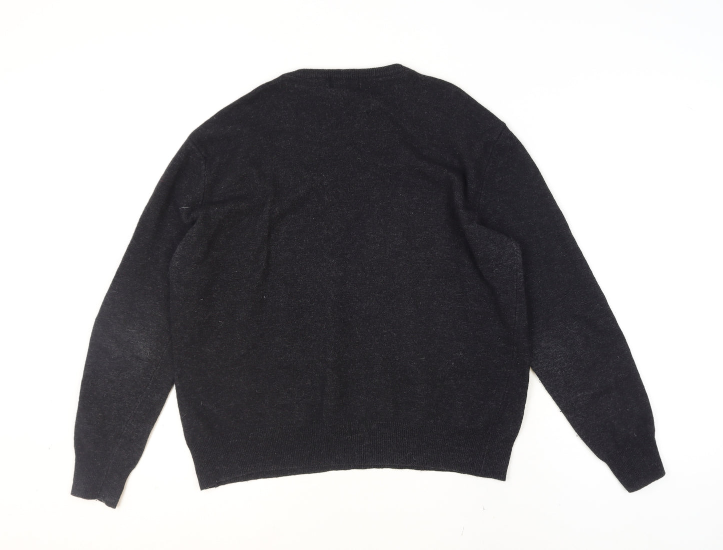 Robe Di Kappa Men's Black Wool Crew Neck Pullover Jumper L