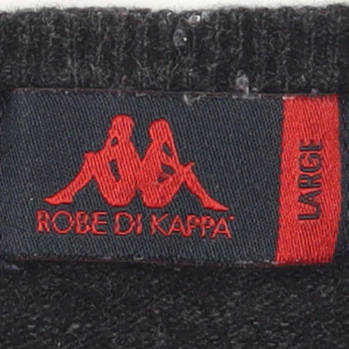 Robe Di Kappa Men's Black Wool Crew Neck Pullover Jumper L