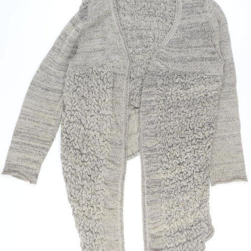 Bande Originale Women’s Grey Wool Blend Open Knit Cardigan Size 16