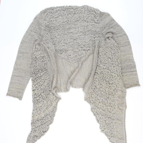 Bande Originale Women’s Grey Wool Blend Open Knit Cardigan Size 16