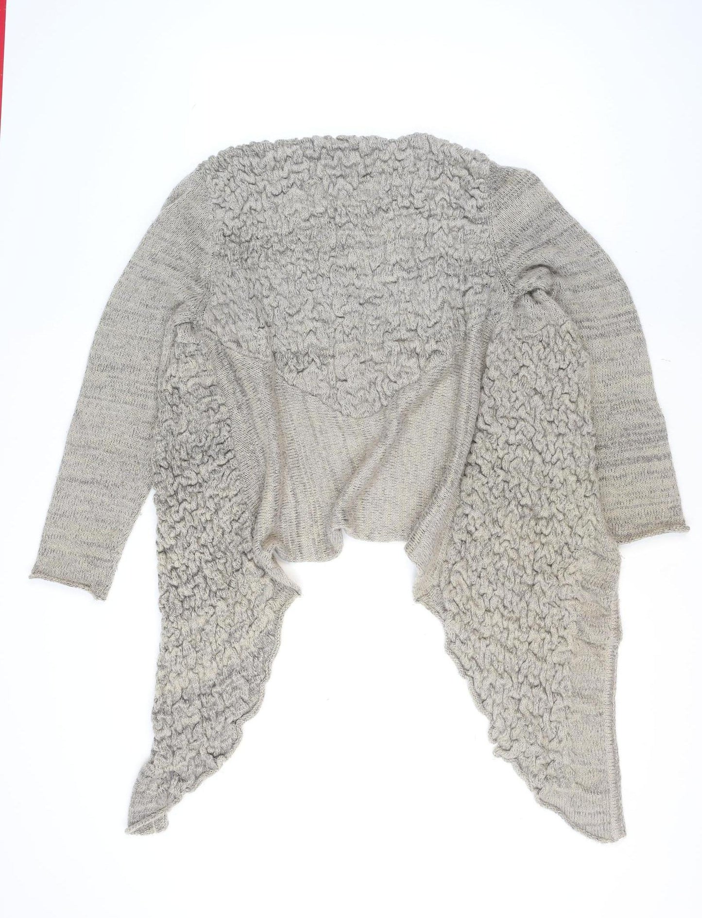 Bande Originale Women’s Grey Wool Blend Open Knit Cardigan Size 16