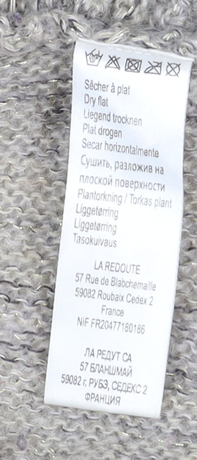 Bande Originale Women’s Grey Wool Blend Open Knit Cardigan Size 16