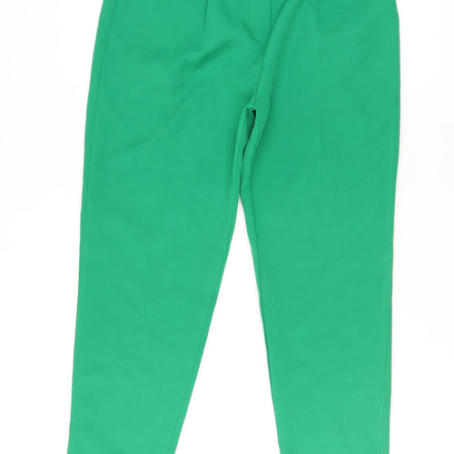 Marks and Spencer Women’s Green Paperbag Trousers XL High Waist