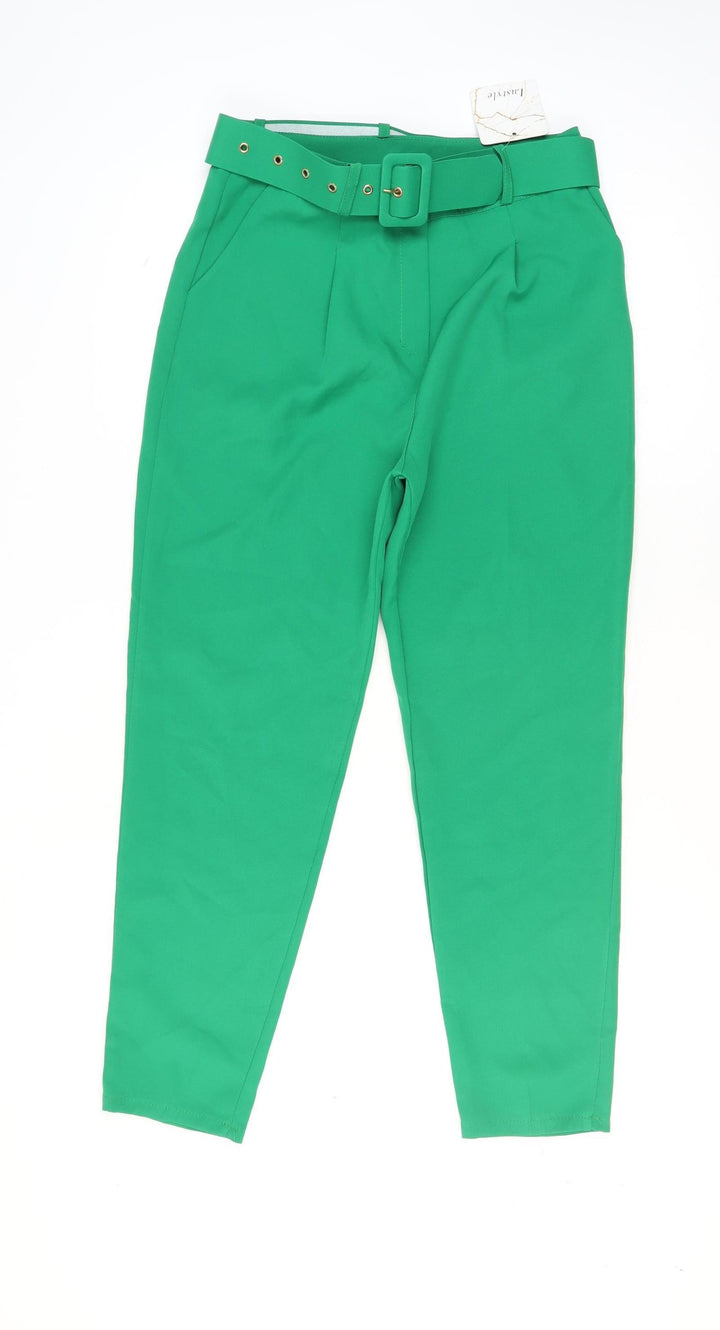 Marks and Spencer Women’s Green Paperbag Trousers XL High Waist