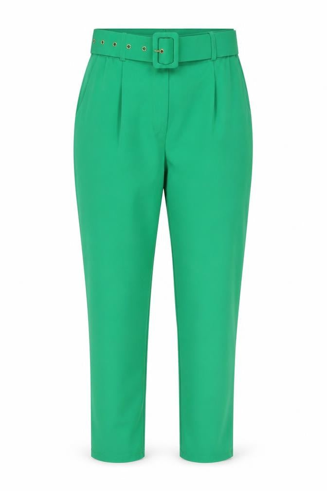 Marks and Spencer Women’s Green Paperbag Trousers XL High Waist