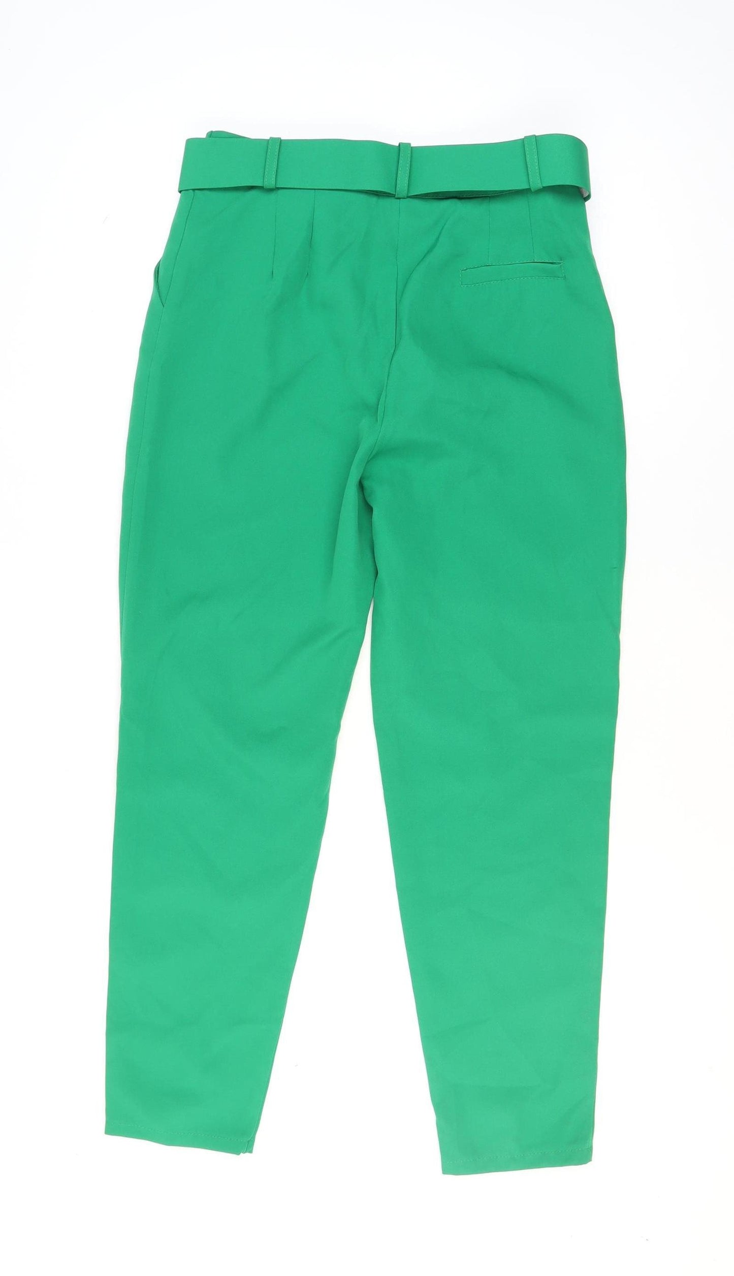 Marks and Spencer Women’s Green Paperbag Trousers XL High Waist