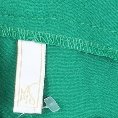 Marks and Spencer Women’s Green Paperbag Trousers XL High Waist