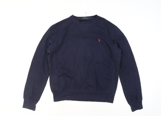 Ralph Lauren Men's Blue Crew Neck Pullover Sweatshirt Size S
