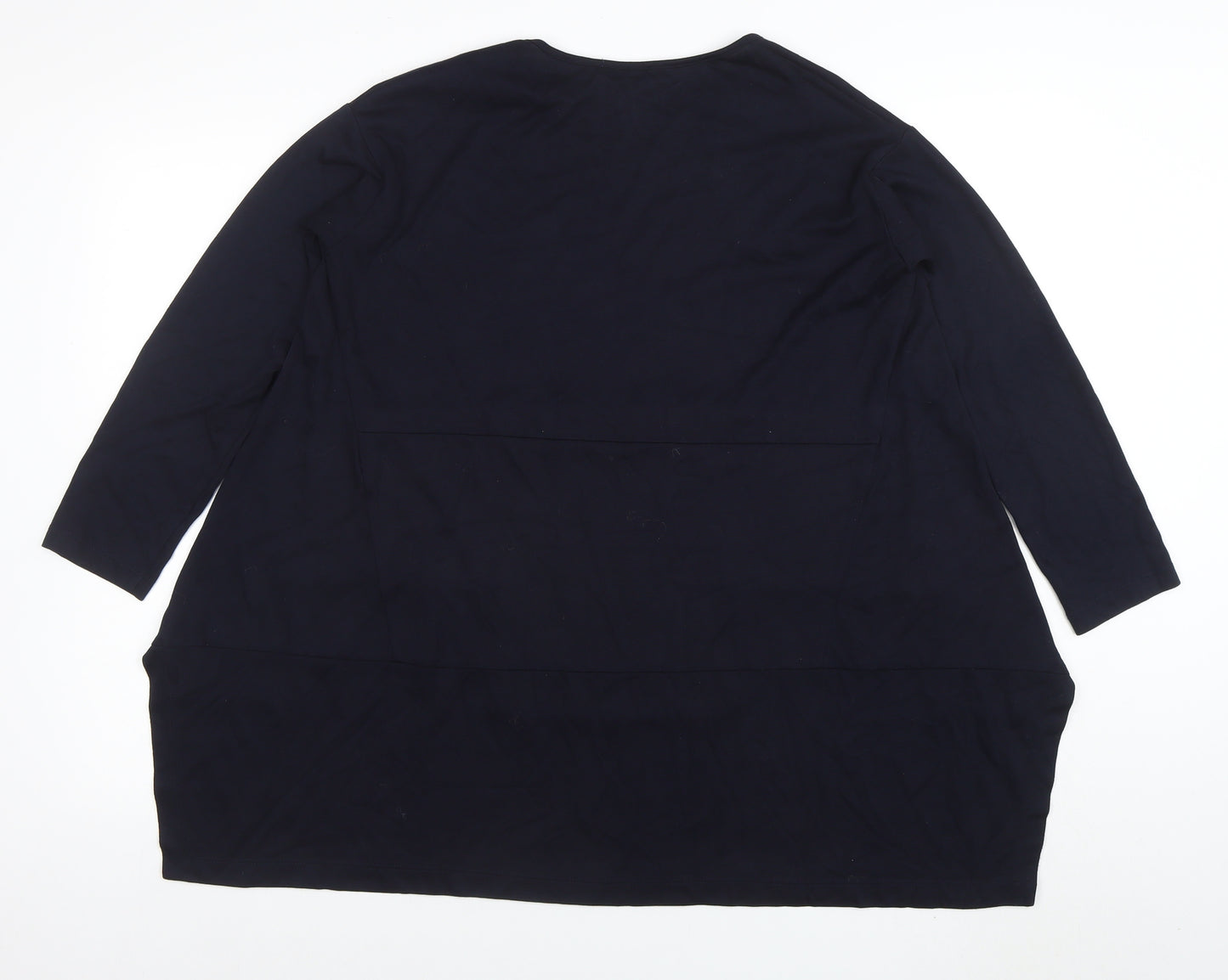 I.NCOO Women Blue Colourblock Tunic Top Size 10 Cotton Blend
