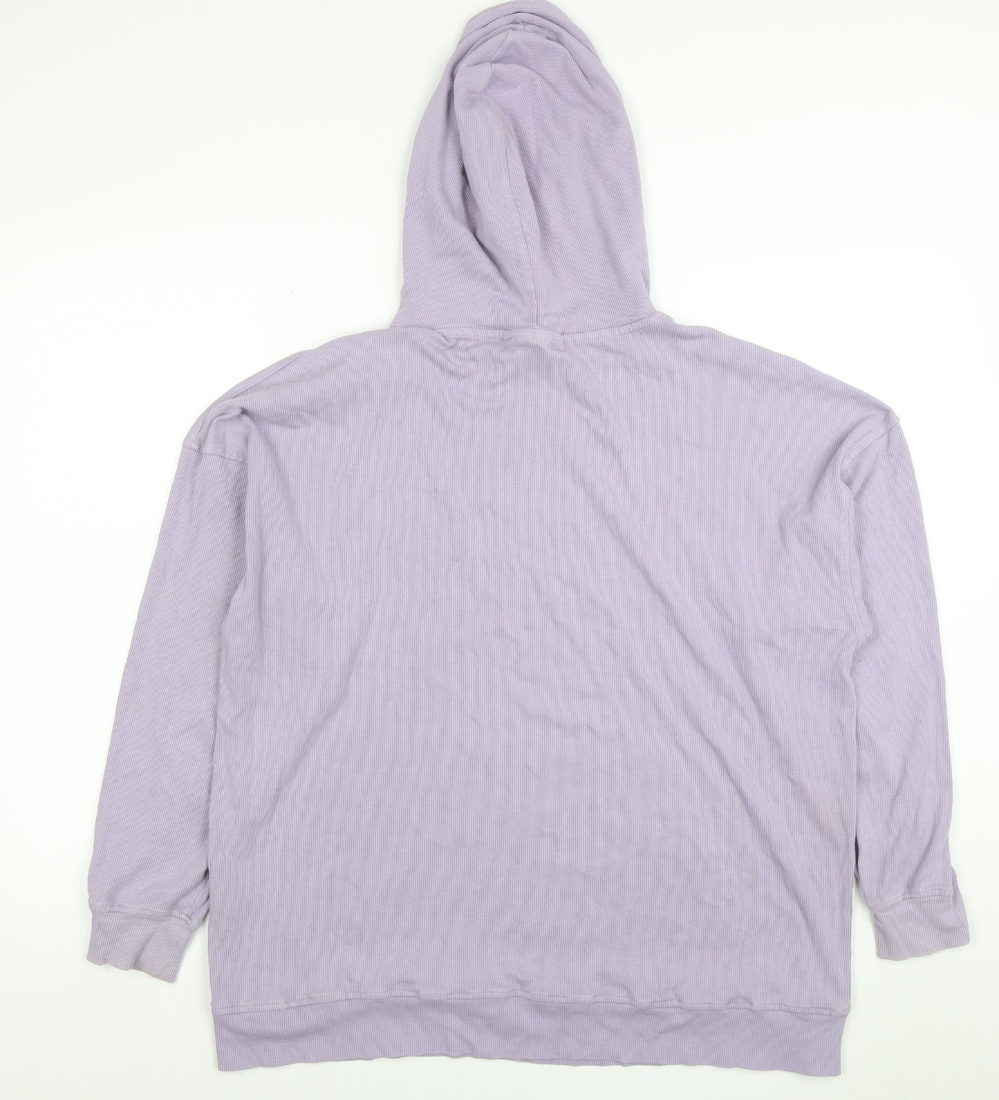 Couture Mens Purple Pullover Hoodie S Logo Cotton Blend