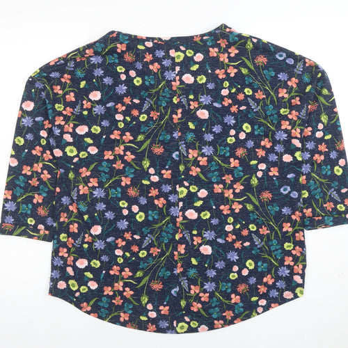 Marks and Spencer Women’s Multicoloured Floral Jersey Top Size 16