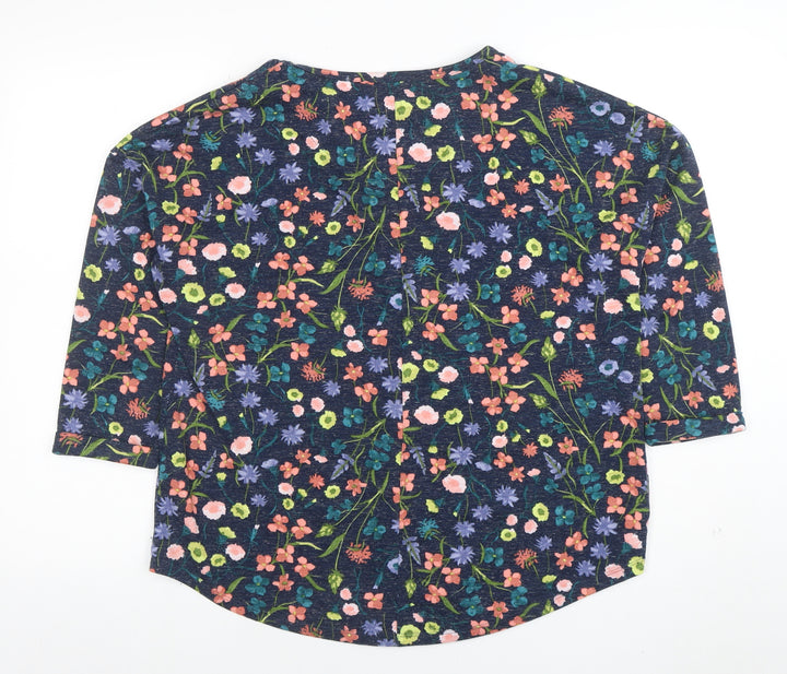 Marks and Spencer Women’s Multicoloured Floral Jersey Top Size 16