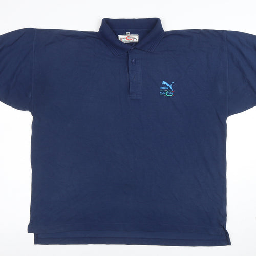 Puma Men's Blue Function Polo Shirt XL Sports Casual