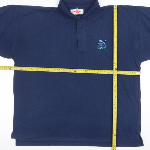 Puma Men's Blue Function Polo Shirt XL Sports Casual