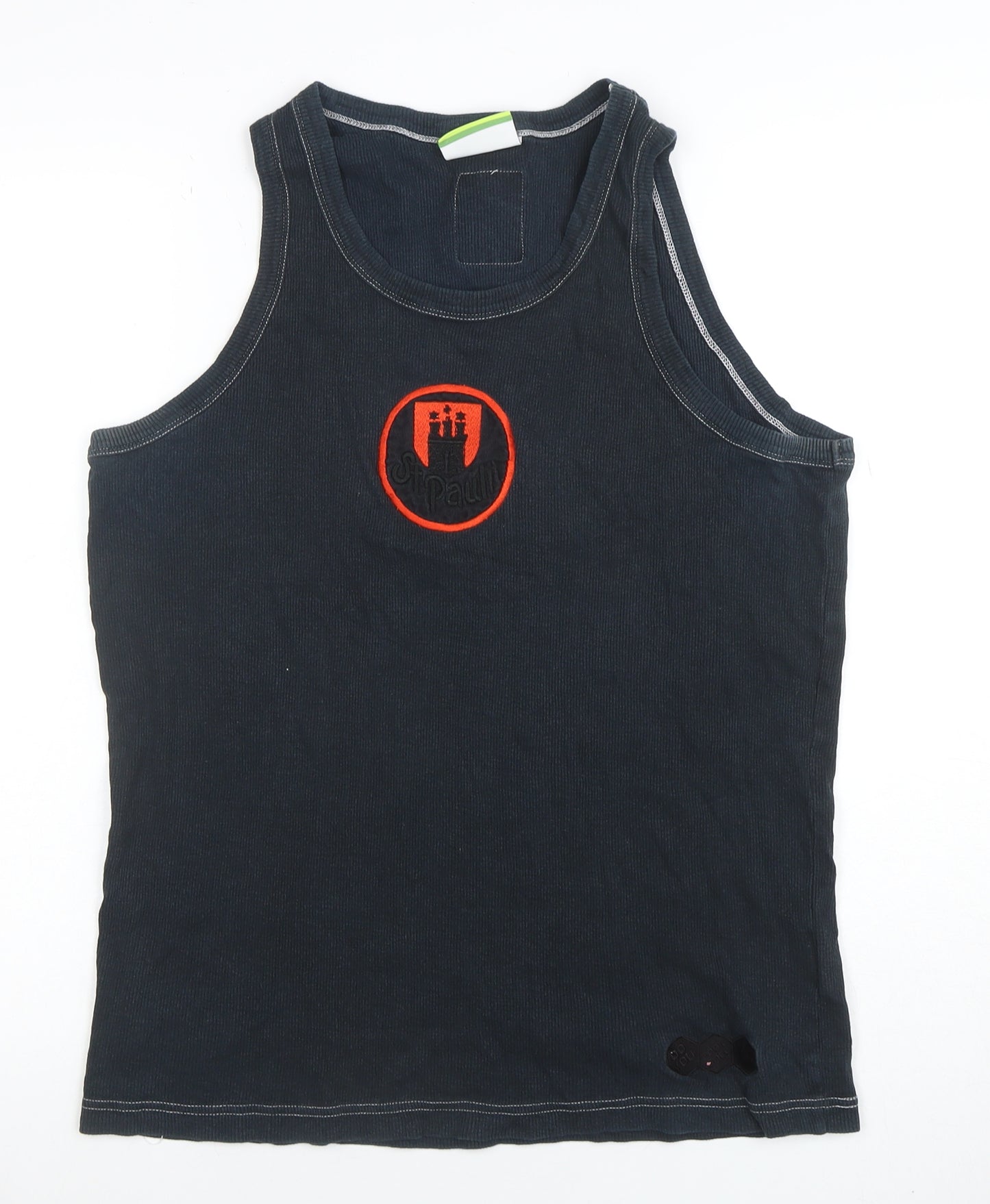 Do You Football Men's Black Sleeveless Cotton Sports T-Shirt L