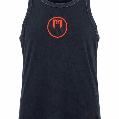 Do You Football Men's Black Sleeveless Cotton Sports T-Shirt L