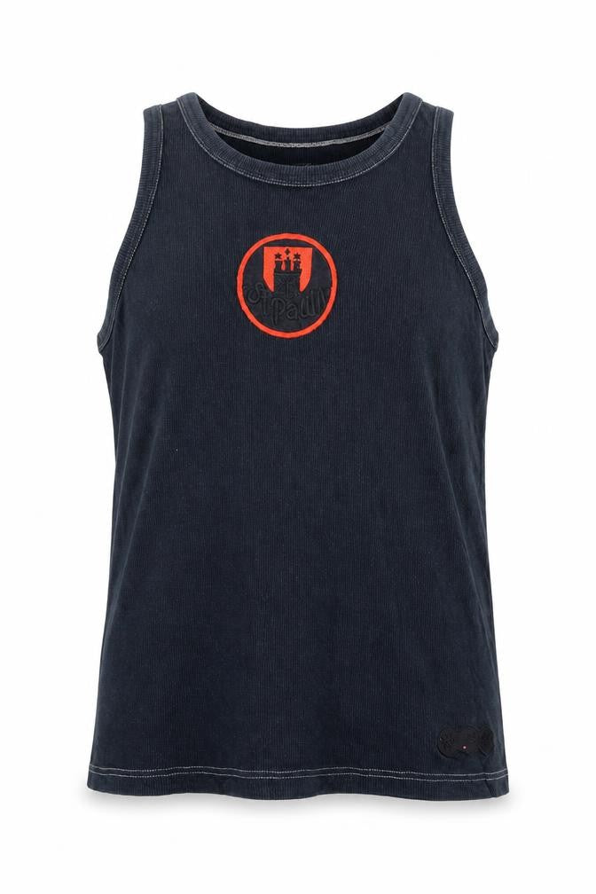 Do You Football Men's Black Sleeveless Cotton Sports T-Shirt L