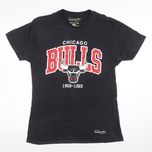 Mitchell & Ness Men's Black Chicago Bulls XS Classic Sports T-Shirt