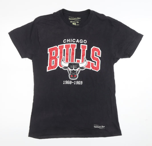 Mitchell & Ness Men's Black Chicago Bulls XS Classic Sports T-Shirt