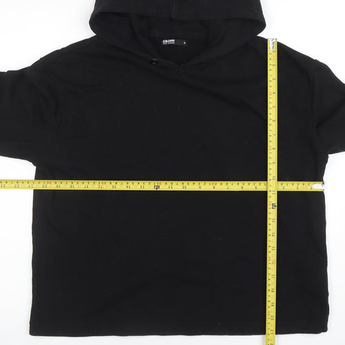 Cropp Eco Aware Women's Black XL Pullover Hoodie Cotton Blend