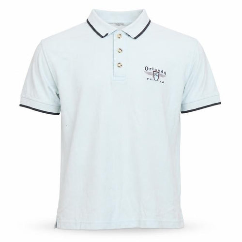 Pacific Blue Men's Light Blue Orlando FL Embroidered Polo Shirt Size S